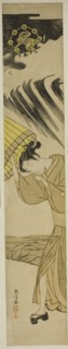 Woman Opening Umbrella as Thunder Approaches, c. 1769.