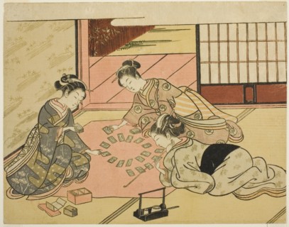 Young Women Playing Poem Cards, c. 1766/67.