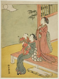 Two Women and a Child Viewing the Full Moon, c. 1767/68.