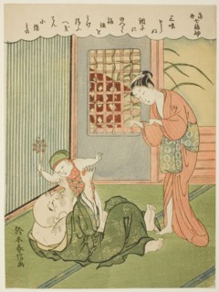 Hotei, from the series "The Seven Gods of Good Luck in Modern Life (Ukiyo shichi fukujin)", c. 1769.