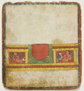 Kinnara Throne, from a Set of Initiation Cards (Tsakali), 14th/15th century.