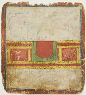 Elephant Throne, from a Set of Initiation Cards (Tsakali), 14th/15th century.