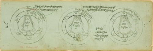 Page from a Manuscript with Diagrams Protecting against Children's Illnesses, 19th century.