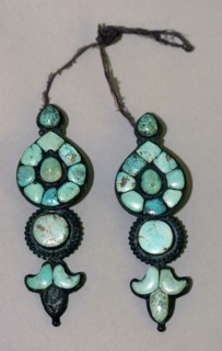 Pair of Women's Earrings, 19th century.