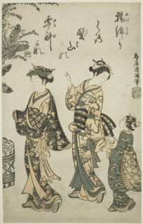 Taking a Walk on New Year's Day, c. 1755.