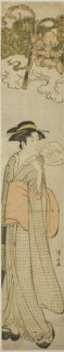 Thunder gods peeping at a beauty through a telescope, c. 1782.