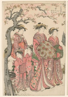 The Courtesans Senzan, Yasono, and Yasoji of the Chojiya, 1785.