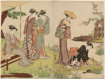 By an Iris Pond, c. 1785.