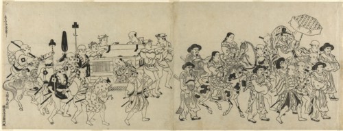 Arrival of the Korean Embassy in Edo, c. 1709.
