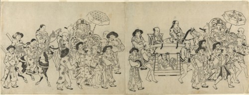 Arrival of the Korean Embassy in Edo, c. 1709.