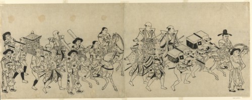 Arrival of the Korean Embassy in Edo, c. 1709.