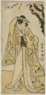The actor Sakakiyama Sangoro as Princess Odae, the daughter of the Senior Regent Michinaga, 1794.