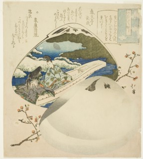The shell-matching game, from the series Essays in Idleness (Tsurezuregusa), Early 1830s.