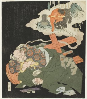 Kintaro dreaming of his childhood, 1829.