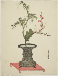 Three friends ikebana, late 18th-early 19th century.