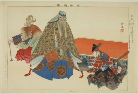 Cho Ryo, from the series "Pictures of No Performances (Nogaku Zue)", 1898.