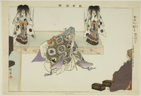 Wa Yura, from the series "Pictures of No Performances (Nogaku Zue)", 1898.