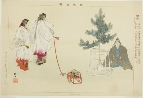 Matsukaze, from the series "Pictures of No Performances (Nogaku Zue)", 1898.
