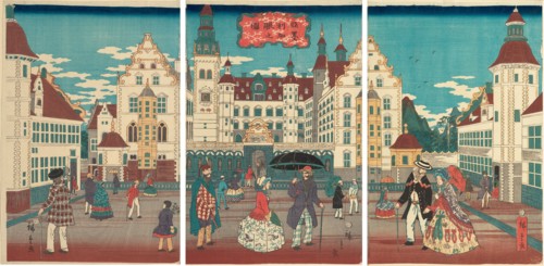 A Picture of Prosperity: America (Amerika shin no zu), 1861.