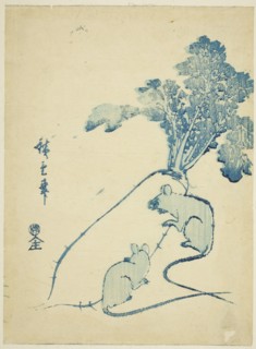 Mice and radish, c. 1840s.