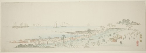 View of Goten Hill (Gotenyama no zu), from the series "Thirteen Views of the Environs of Edo", c. 1837/44.