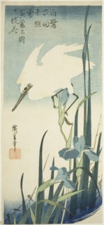 White heron and iris, c. 1832/34.