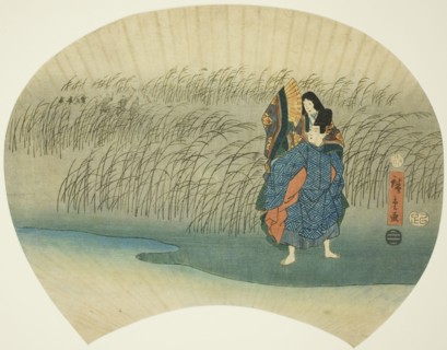 Couple eloping, from the Akutagawa episode in the Tales of Ise, n.d.