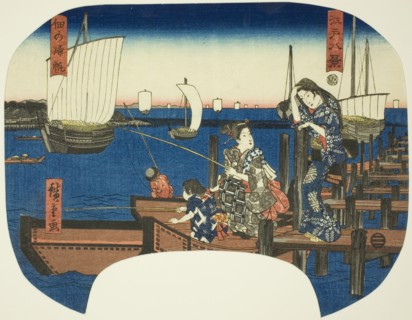 Returning Sails at Tsukuda (Tsukuda no kihan), from the series "Eight Views of Edo (Edo hakkei)", c. 1844/46.