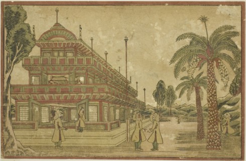 Newly Published Dutch Perspective View: The Tomb of King Mausolus in Asia, c. 1824/25.
