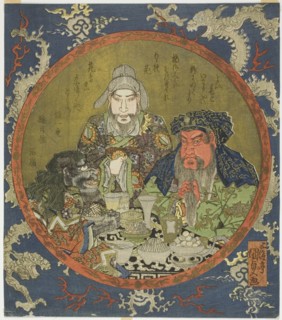 Guan Yu, Liu Bei, and Zhang Fei, 1825.