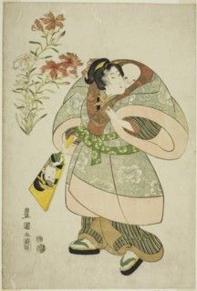 Pinks: nurse and baby, from an untitled series of beauties and flowers, 1812.