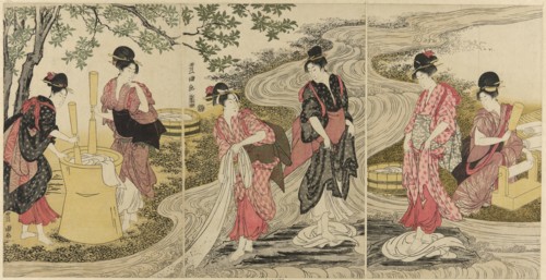 Washing Cloth in a Stream, c. 1797.