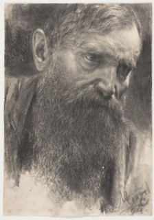 Head of a Bearded Man in Half-Profile, 1894.