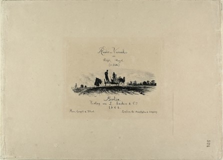 Title page, from Radierversuche, 1844.