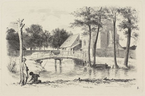 Plate three, from Radierversuche, 1843, published 1844.