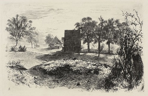 Plate five, from Radierversuche, 1843, published 1844.