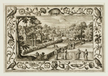 Christ and the Disciples in the Field, from Landscapes with Old and New Testament Scenes and Hunting Scenes, 1584.