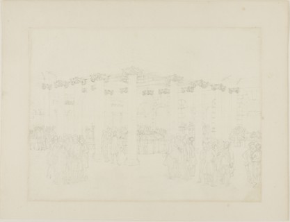 Study for The Coal Exchange, from Microcosm of London, c. 1808.