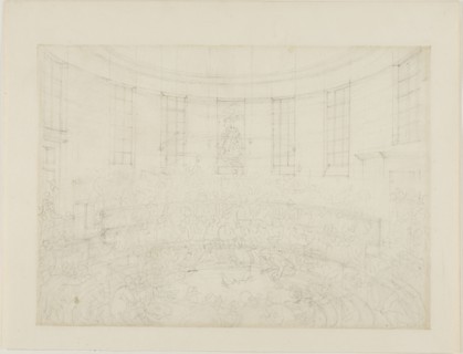 Study for Royal Cock Pit, from Microcosm of London, c. 1808.