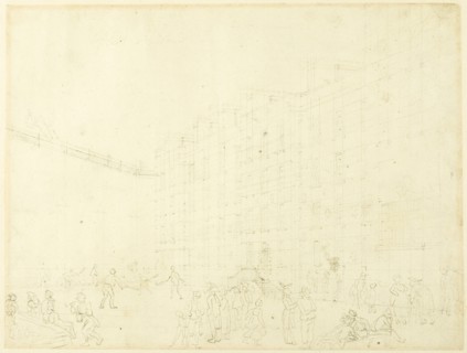 Study for Fleet Prison, from Microcosm of London, c. 1808.