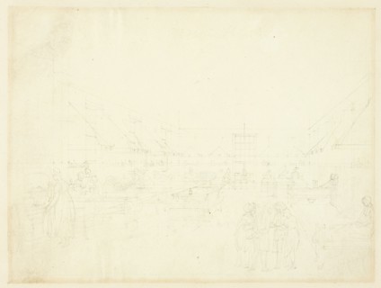 Study for Hospital, Middlesex, from Microcosm of London, c. 1808.