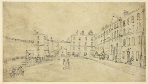 Study for King's Bench Prison, from Microcosm of London, c. 1808.