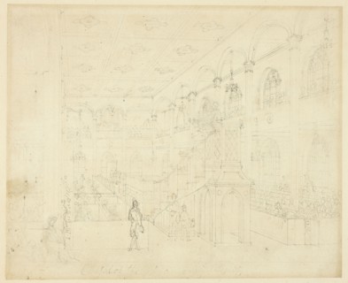 Study for Chapel of the Philanthropic Society, from Microcosm of London, c. 1809.