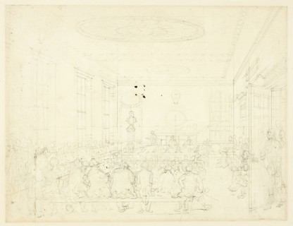 Study for Society for the Encouragement of Agriculture, from Microcosm of London, c. 1809.