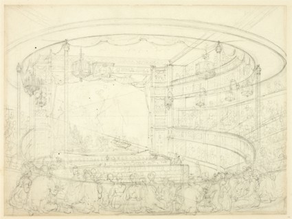 Study for Sadlers Wells Theater, c. 1809.