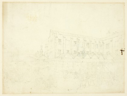 Study for Leaden Hall Market, from Microcosm of London, c. 1809.