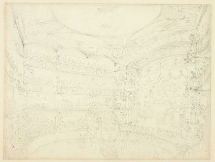 Study for Royal Circus, from Microcosm of London, c. 1809.