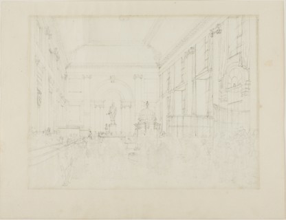 Study for the Great Hall, Bank of England, c. 1808.