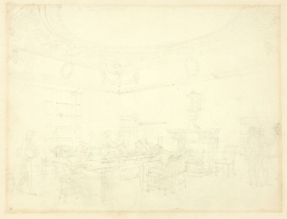 Study for Board of Trade, from Microcosm of London, c. 1809.