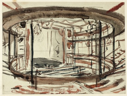 Study for Sadlers Wells Theater, c. 1809.
